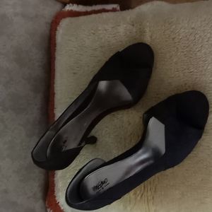 Black Sateen Shoes